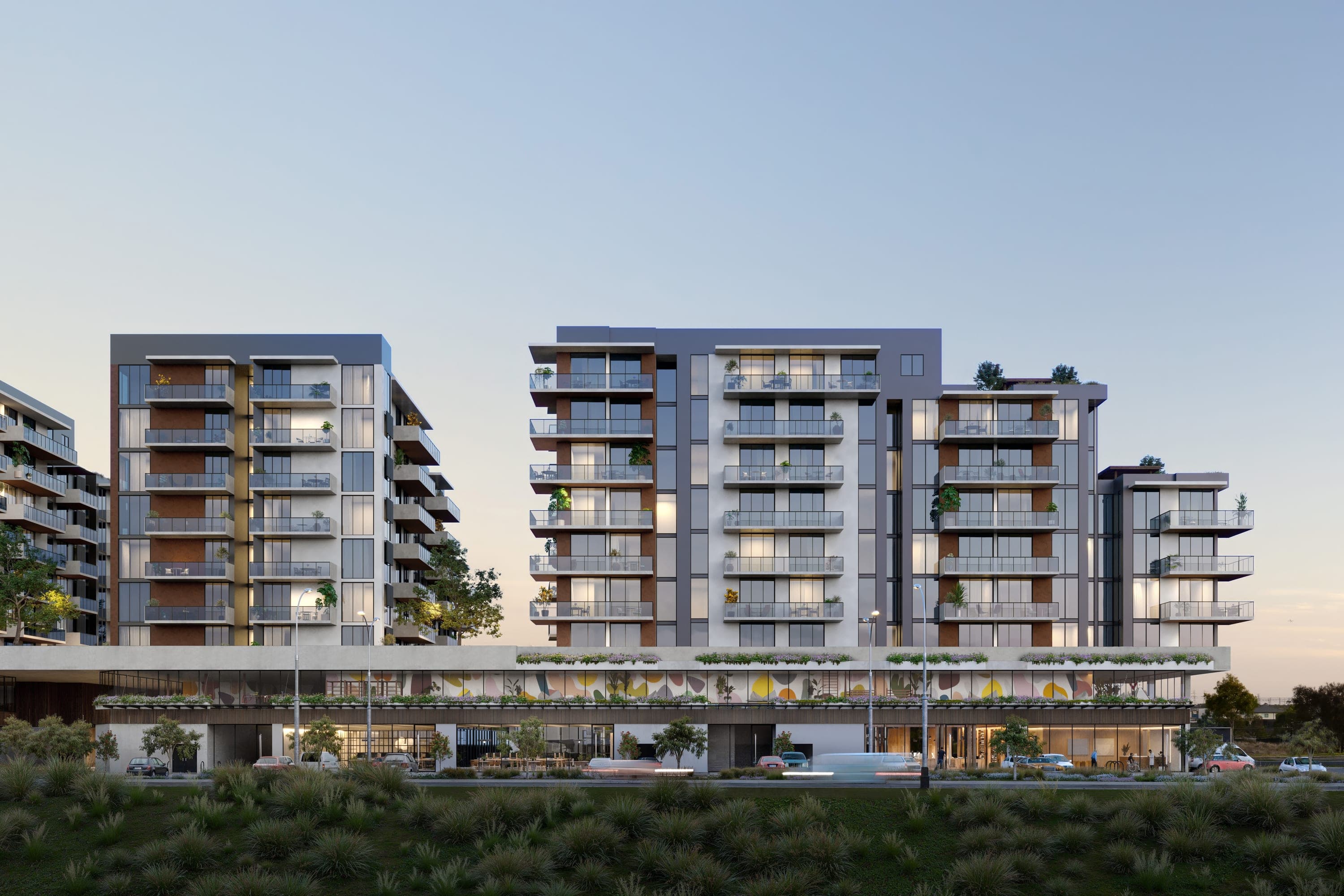 Duke & Stone four towers view