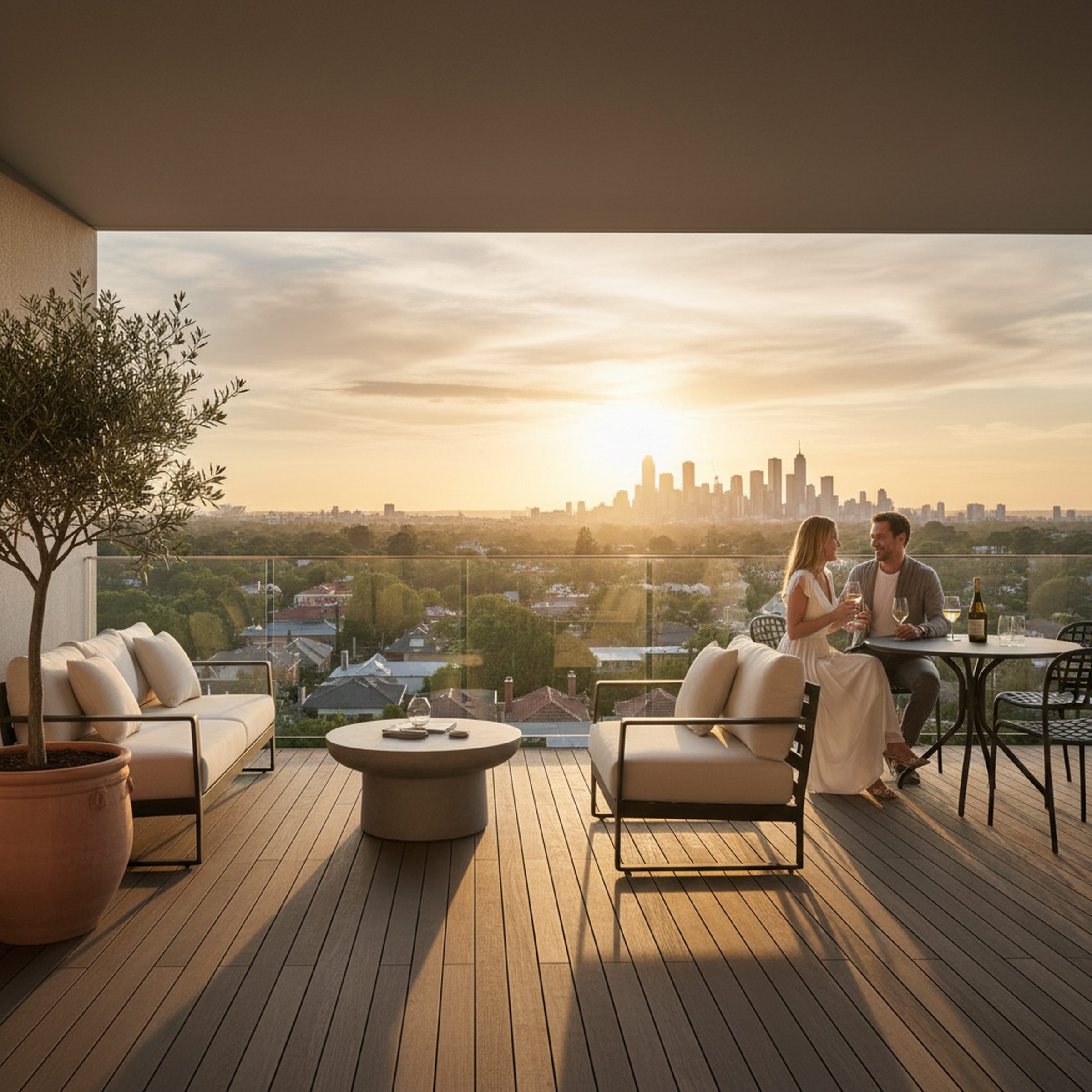 Duke & Stone balcony lifestyle